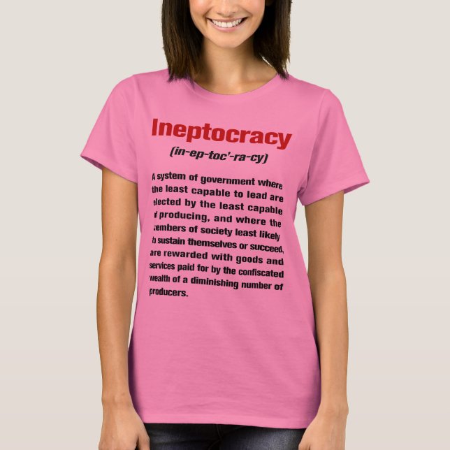 Ineptocracy Definition Ladies Long Sleeve T-Shirt (Front)