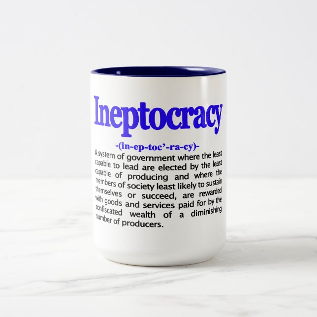 Ineptocracy Definition Mug (Center)