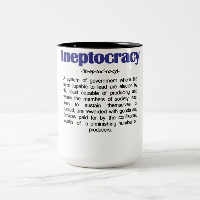 Ineptocracy Definition Mug (Center)