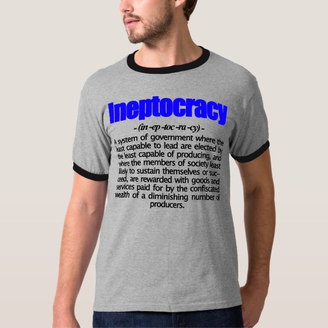 Ineptocracy Definition T-Shirt (Front)