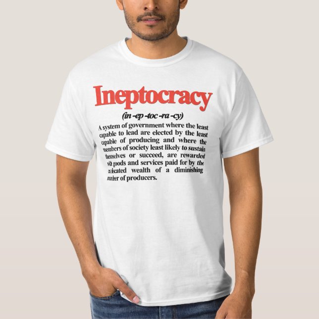 Ineptocracy Definition T-Shirt (Front)