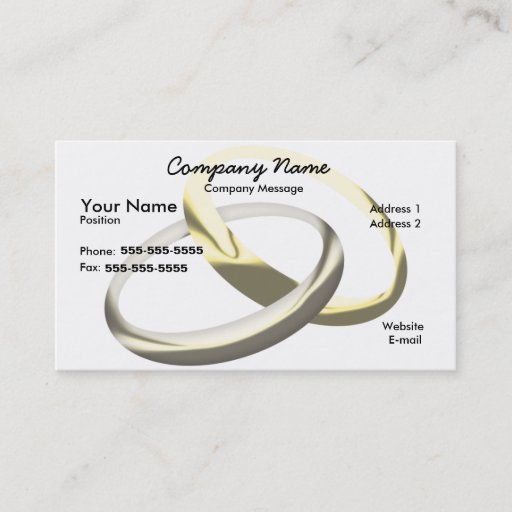 Customizable Iner Locked Business Cards