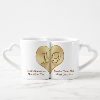 Inexpensive 19th Wedding Anniversary Gifts Mugs