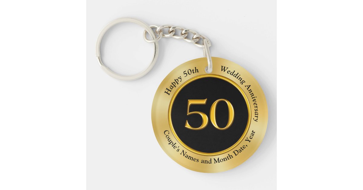 Inexpensive 50th Anniversary Gifts for Husband Keychain ...