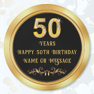 Inexpensive 50th Birthday Party Favors for Guests, Magnet