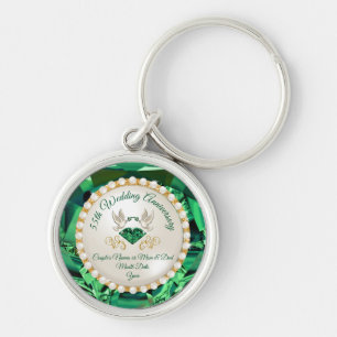Inexpensive 55th Anniversary Gift for Wife, Mother Keychain