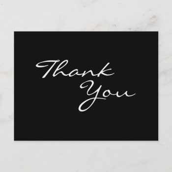 Inexpensive And Trendy Way To Say Thank You Postcard by HeartSongNotes at Zazzle
