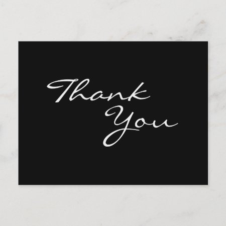 Inexpensive And Trendy Way To Say Thank You Postcard