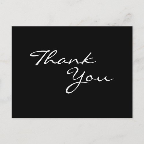 Inexpensive and Trendy Way To Say Thank You Postcard