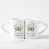 Inexpensive Anniversary Gifts by Year Lace, Pearl Coffee Mug Set (Back Nesting)