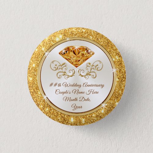 Inexpensive Citrine 13th Anniversary Favors Pins