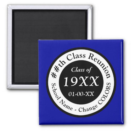 Inexpensive Class Reunion Ideas Favors Any COLORS Magnet