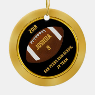 Inexpensive Football Ornaments Personalized