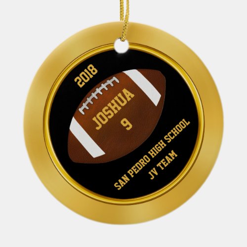 Inexpensive Football Ornaments Personalized