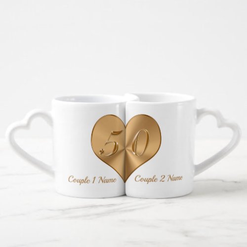 Inexpensive Gifts for 50th Wedding Anniversary Coffee Mug Set