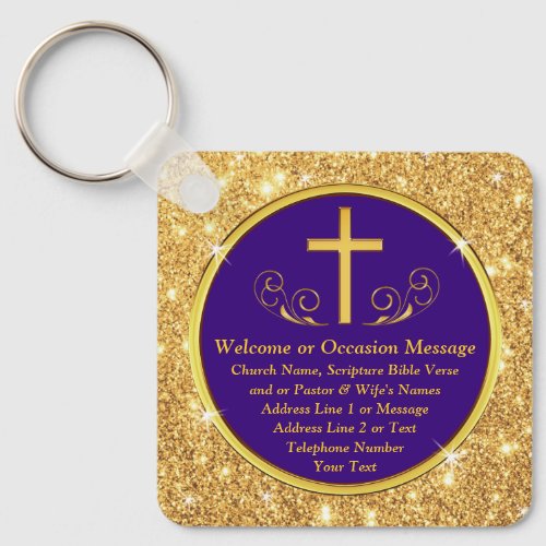 Inexpensive Gifts for Church Visitors Customize Keychain