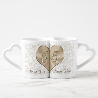 Inexpensive, Happy 65th Anniversary Gift Ideas Coffee Mug Set