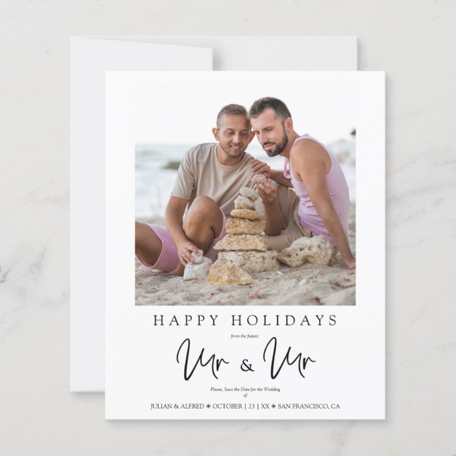 Inexpensive LGTB Gay MR & MR Christmas Wedding (Front)