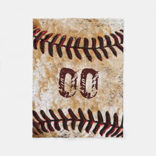 Inexpensive Personalized Baseball Fleece Blankets
