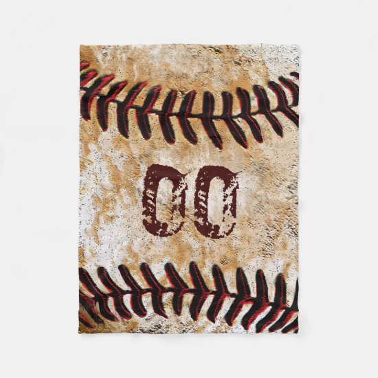 Inexpensive Personalized Baseball Fleece Blankets