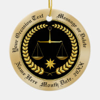 Inexpensive Personalized Lawyer Ornaments, Ceramic Ceramic Ornament