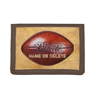 Inexpensive Personalized Vintage Football Wallets