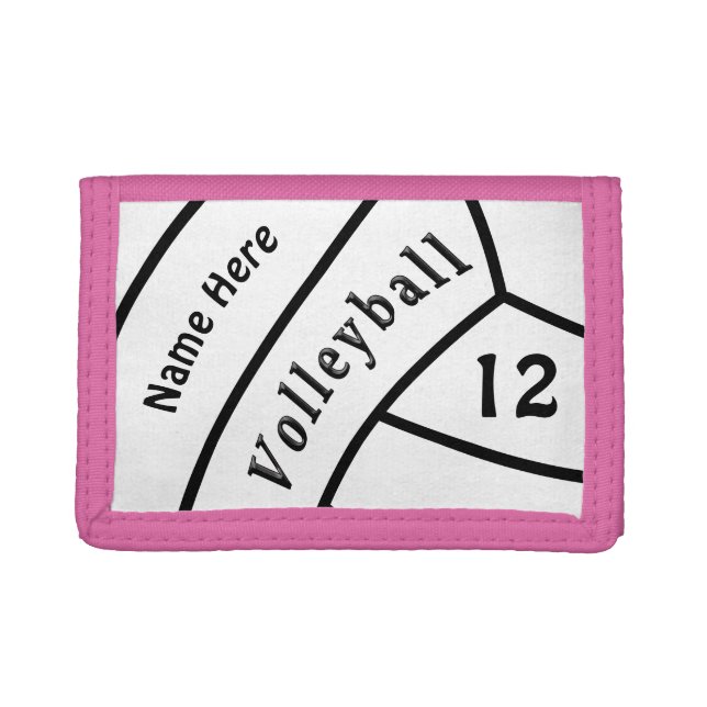 Inexpensive Personalized Volleyball Wallet (Front)
