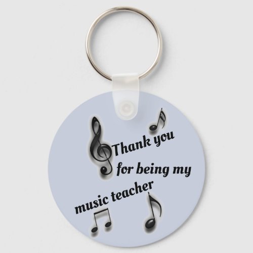 Inexpensive Thank You Music Teacher Appreciation Keychain