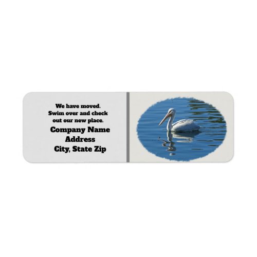 Inexpensive We Have Moved Pelican Business Label