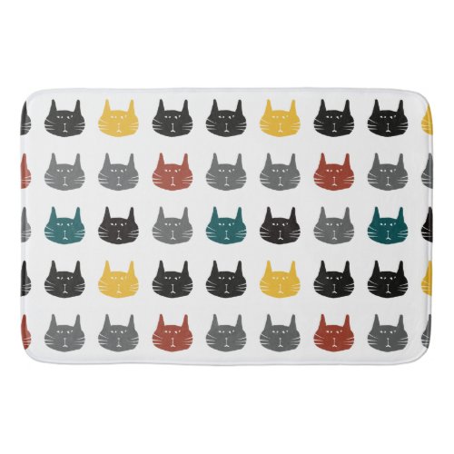 Inexplicable cats bath mat