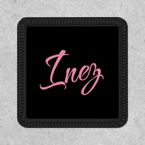 Inez Decorative Name in Pink Patch