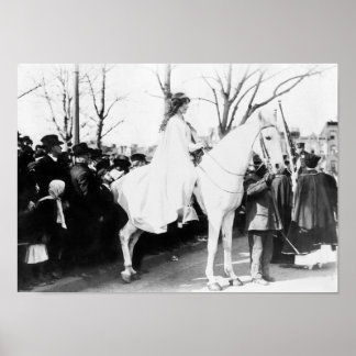 Inez Milholland On White Horse - Woman Suffrage Poster