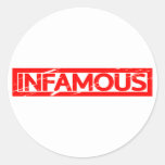 Infamous Stamp Classic Round Sticker