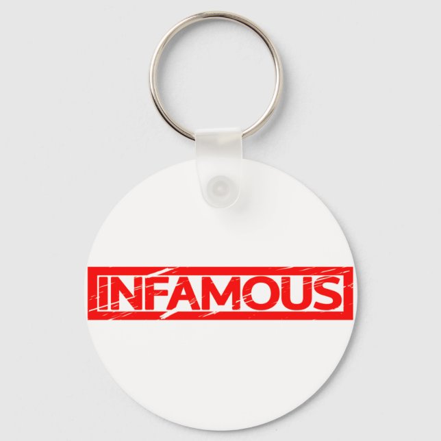 Infamous Stamp Keychain (Front)