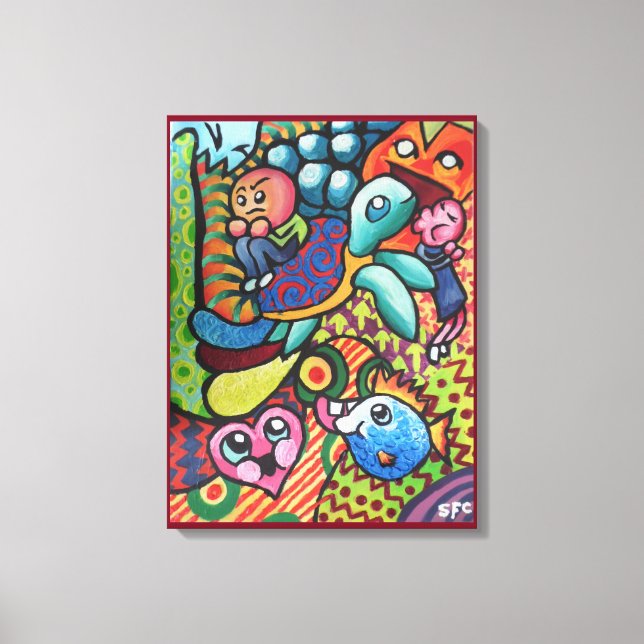 InFancy By Squid Fear City Canvas Print (Front)