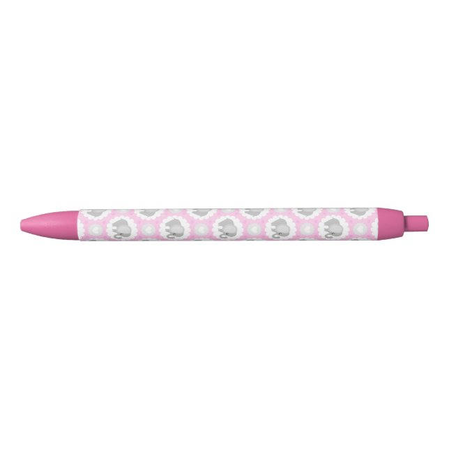 Infant Baby Girl Pink Elephant Pen (Front)