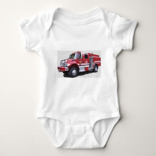 Infant Brush Truck T_Shirt Baby Bodysuit