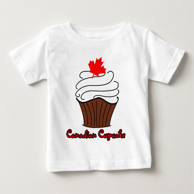 Infant Canadian Cupcake Tee (Front)