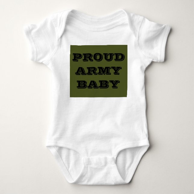 Infant Creeper Proud Army Baby (Front)