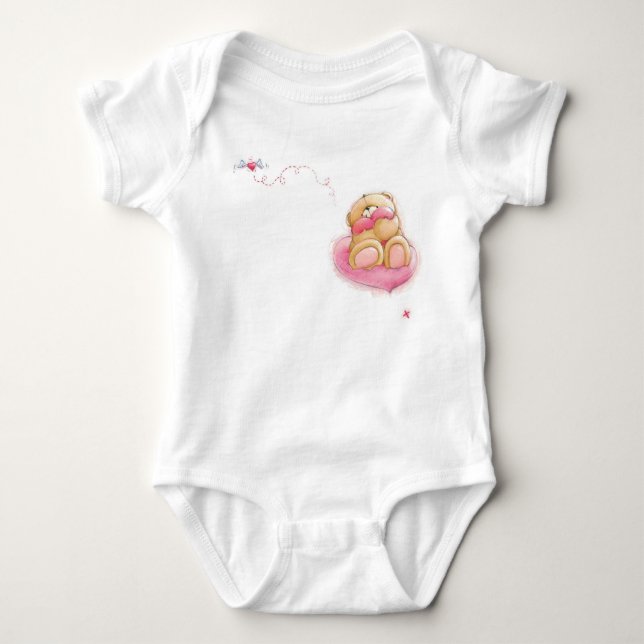 Infant creeper/Teddy Bear Baby Bodysuit (Front)