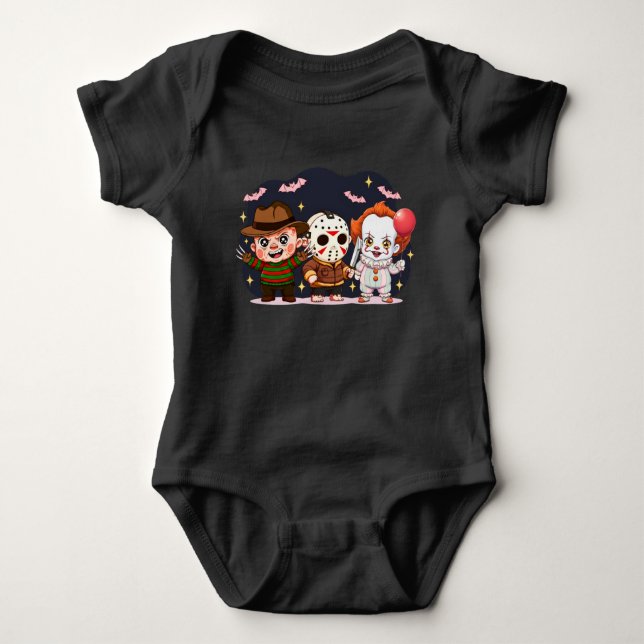 Infant Halloween Outfit, Funny Horror Baby Clothin Baby Bodysuit (Front)