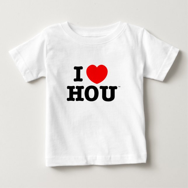 Infant i love houston t-shirt (Front)