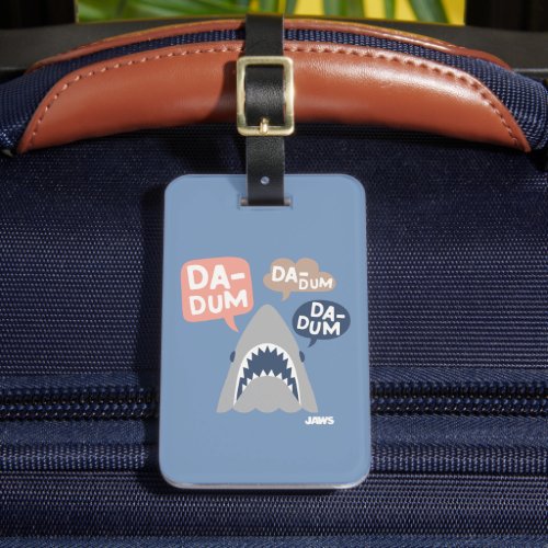 Infant Jaws Shark Da_Dum Graphic Luggage Tag