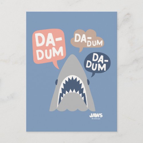 Infant Jaws Shark Da_Dum Graphic Postcard