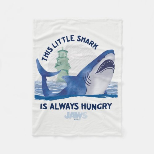 Infant Jaws This Little Shark Is Always Hungry Fleece Blanket