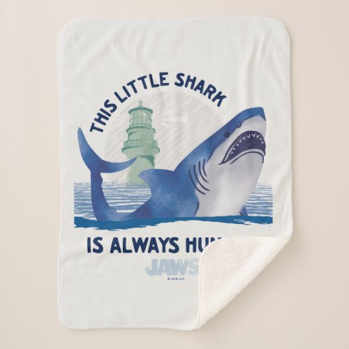 Infant Jaws This Little Shark Is Always Hungry Sherpa Blanket