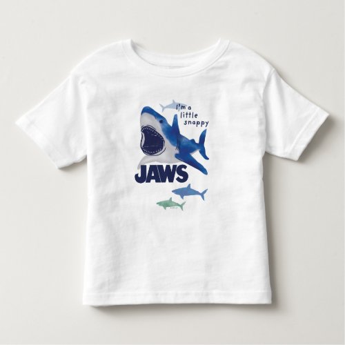 Infant Jaws Watercolor Im a Little Snappy Toddler T_shirt