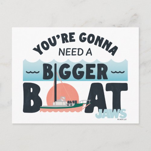 Infant Jaws Youre Gonna Need A Bigger Boat Postcard