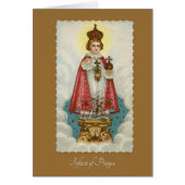 Infant Jesus of Prague Religious Card (Front)
