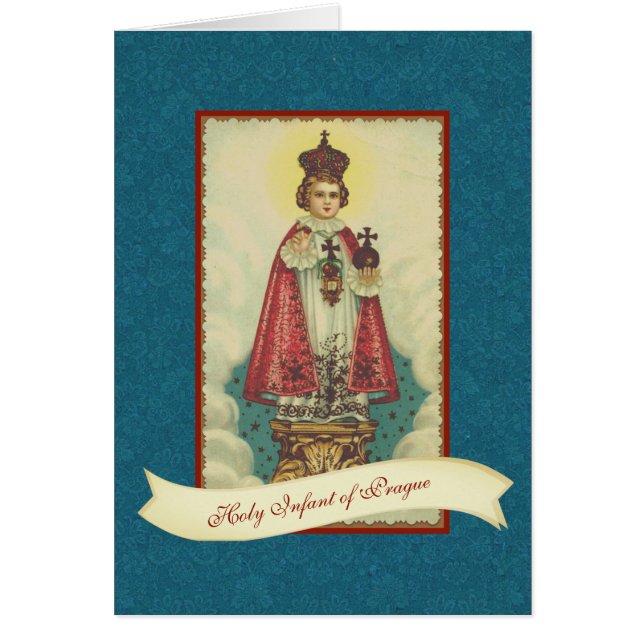 Infant Jesus of Prague Religious Card (Front)